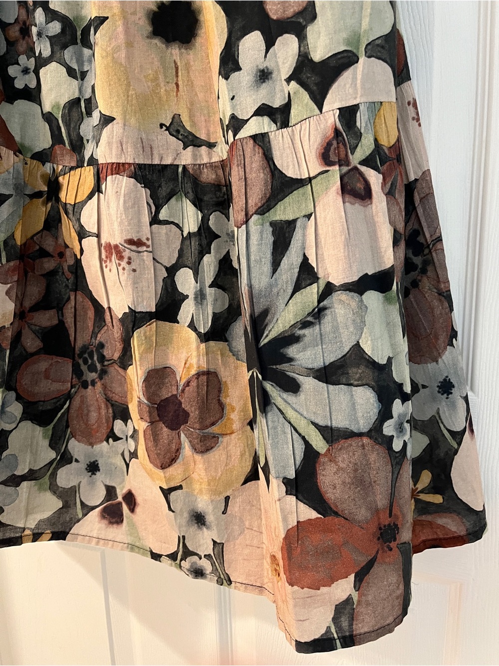 Cleobella Charlene ankle skirt Foraged Violets organic cotton XS maxi pockets - Picture 4 of 14